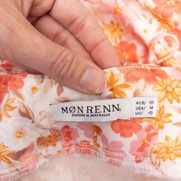 Mon Renn Hillside Floral Midi Dress Size Medium - Picture 8 of 8